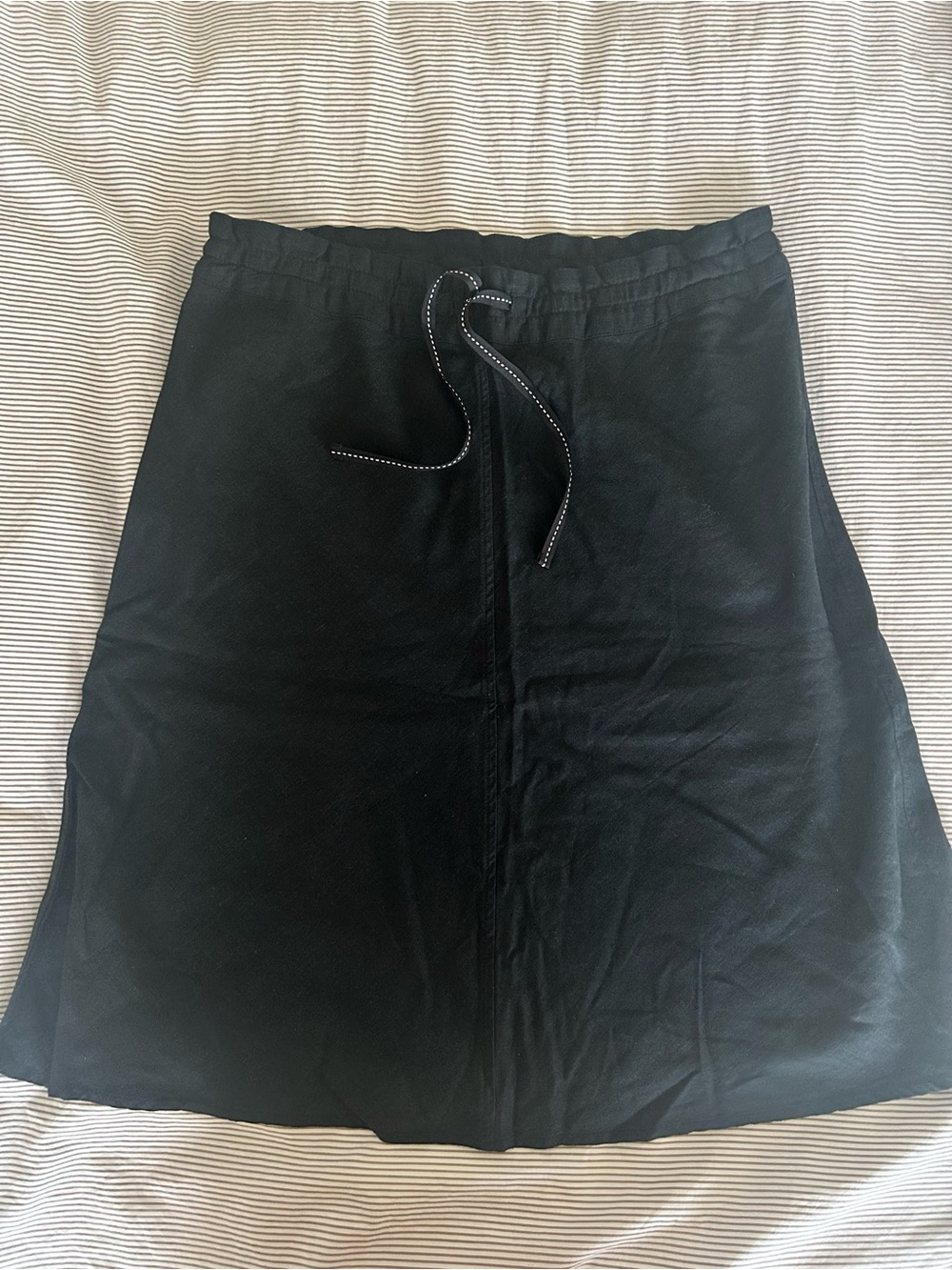 H&M Black A-Line Skirt with Drawstring